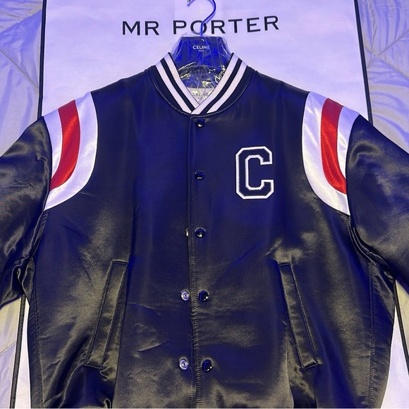 Celine bomber jacket in thick satin - Picture 5 of 7